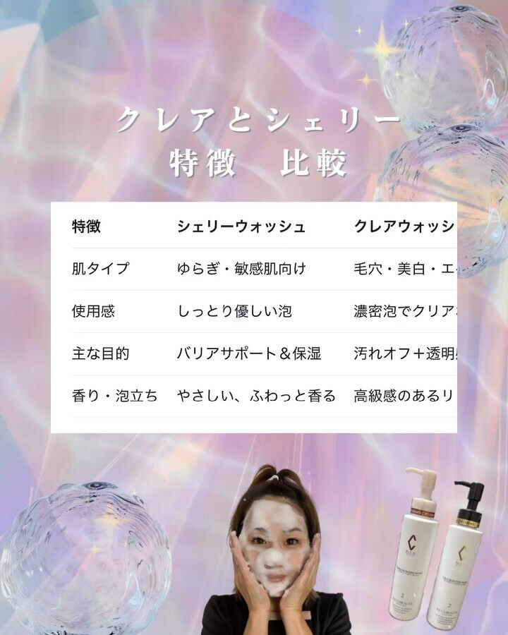 「朝は水だけ洗顔派です！」